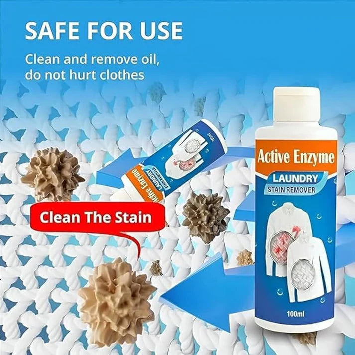 Active Enzyme Laundry Stain Remover ( Buy1 Get1 Free )